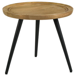 Zoe  Mango Wood Coffee and End Table Set Natural