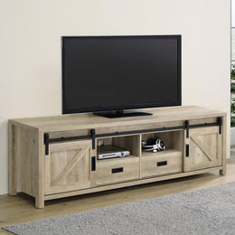 Madra 2-door Engineered Wood 79-inch TV Stand Dark Pine