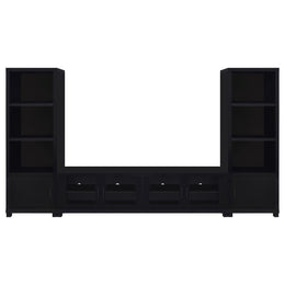 Jupiter  Entertainment Center 79-inch TV Stand Black