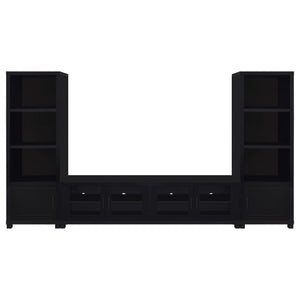 Jupiter  Entertainment Center 79-inch TV Stand Black