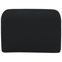 Meridian Odelia Black Boucle Fabric Bench