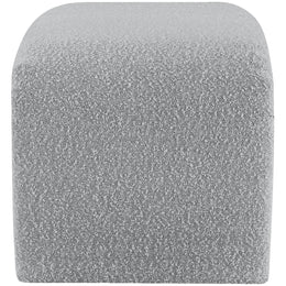 Meridian Odelia Grey Boucle Fabric Bench