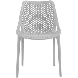 Meridian Mykonos Grey Outdoor Patio Dining Chair