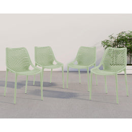 Meridian Mykonos Mint Outdoor Patio Dining Chair