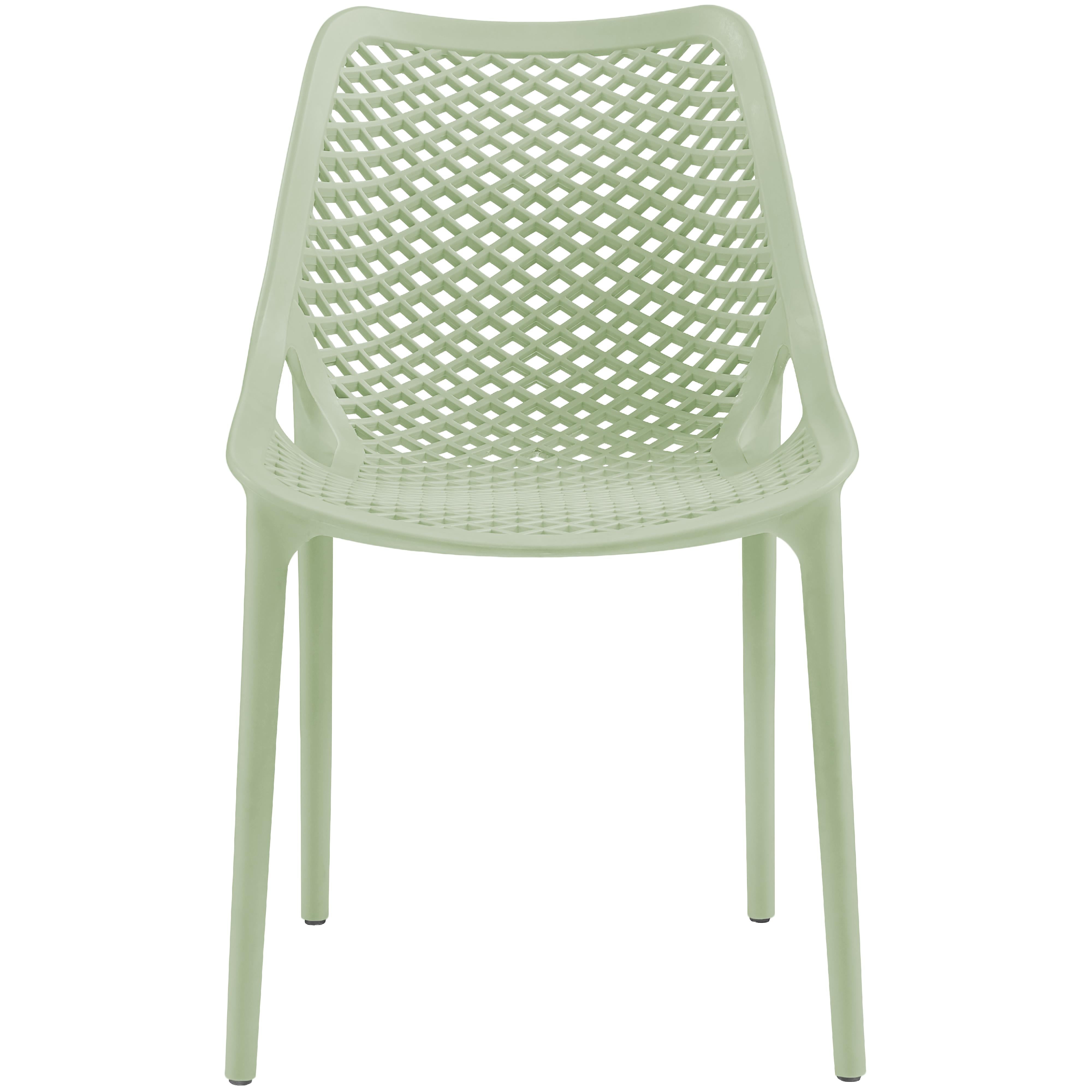 Meridian Mykonos Mint Outdoor Patio Dining Chair