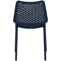 Meridian Mykonos Navy Outdoor Patio Dining Chair