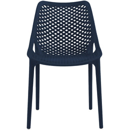 Meridian Mykonos Navy Outdoor Patio Dining Chair