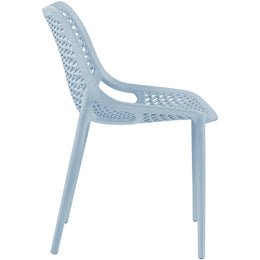 Meridian Mykonos Sky Blue Outdoor Patio Dining Chair