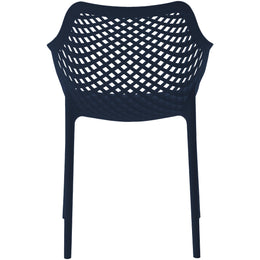 Meridian Mykonos Navy Outdoor Patio Dining Chair