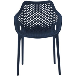 Meridian Mykonos Navy Outdoor Patio Dining Chair