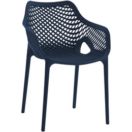 Meridian Mykonos Navy Outdoor Patio Dining Chair