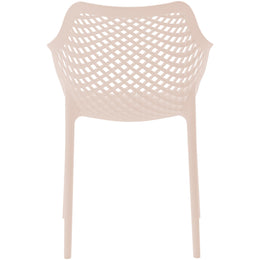 Meridian Mykonos Pink Outdoor Patio Dining Chair