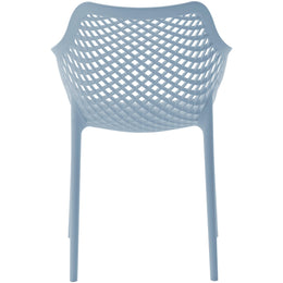Meridian Mykonos Sky Blue Outdoor Patio Dining Chair