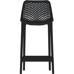 Meridian Mykonos Black Outdoor Patio Stool