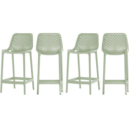 Meridian Mykonos Mint Outdoor Patio Stool