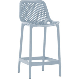 Meridian Mykonos Sky Blue Outdoor Patio Stool
