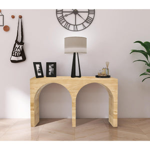 Meridian June White Oak Console Table