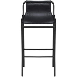 Meridian Dax Black Vegan Leather Counter Stool
