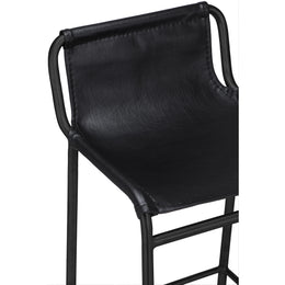 Meridian Dax Black Vegan Leather Counter Stool