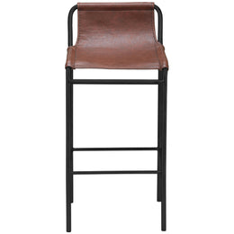 Meridian Dax Brown Vegan Leather Counter Stool