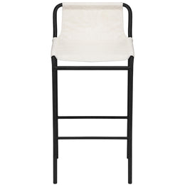 Meridian Dax Cream Vegan Leather Counter Stool
