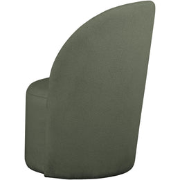 Meridian Hautely Green Boucle Fabric Accent Chair