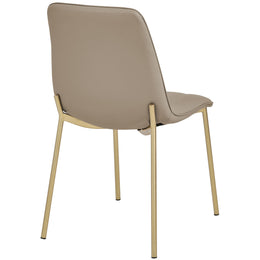 Meridian Isla Taupe Vegan Leather Dining Chair