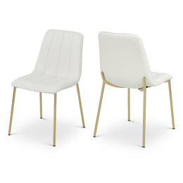 Meridian Isla White Vegan Leather Dining Chair