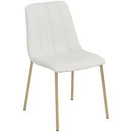 Meridian Isla White Vegan Leather Dining Chair