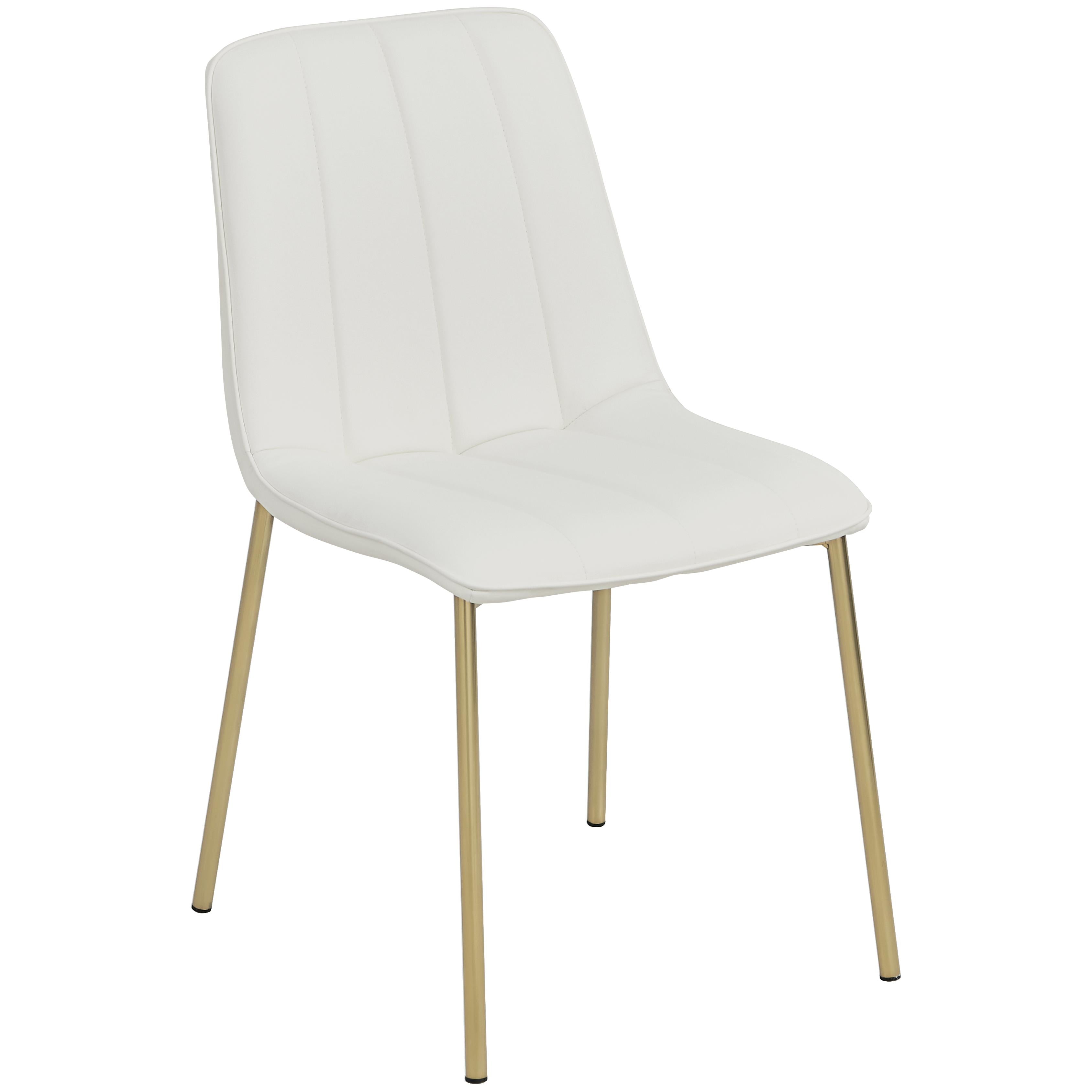 Meridian Isla White Vegan Leather Dining Chair