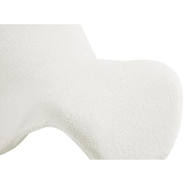 Meridian Theodore Cream Fur Accent Chair