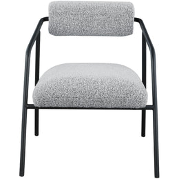 Meridian Carly Grey Fabric Accent Chair