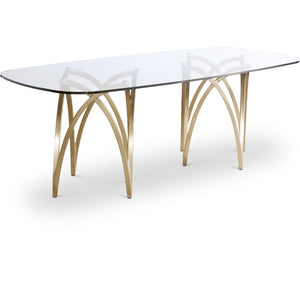 Meridian Madelyn Gold Dining Table