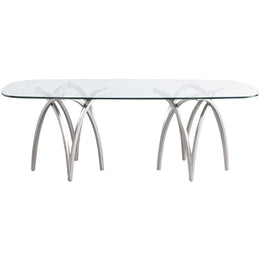 Meridian Madelyn Silver Dining Table