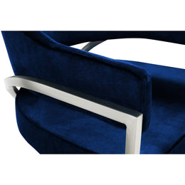 Meridian Madelyn Navy Velvet Dining Chair