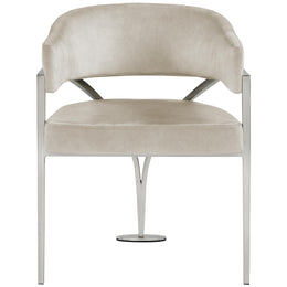 Meridian Madelyn Stone Velvet Dining Chair
