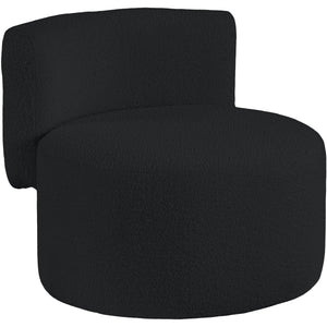 Meridian Como Black Boucle Fabric Accent Chair