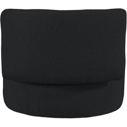 Meridian Como Black Boucle Fabric Accent Chair