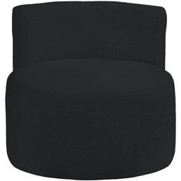 Meridian Como Black Boucle Fabric Accent Chair
