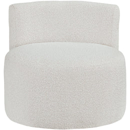 Meridian Como Cream Boucle Fabric Accent Chair