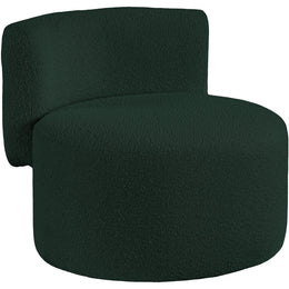 Meridian Como Green Boucle Fabric Accent Chair