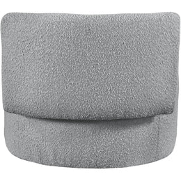 Meridian Como Grey Boucle Fabric Accent Chair