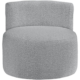 Meridian Como Grey Boucle Fabric Accent Chair