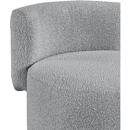 Meridian Como Grey Boucle Fabric Accent Chair
