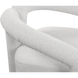 Meridian Otto Cream Boucle Fabric Accent Chair