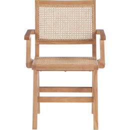 Meridian Preston Natural Wood Dining Arm Chair