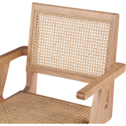 Meridian Preston Natural Wood Dining Arm Chair