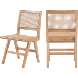 Meridian Preston Natural Wood Dining Side Chair
