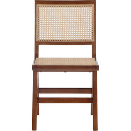 Meridian Preston Walnut Wood Dining Side Chair