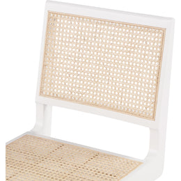 Meridian Preston White Wood Dining Side Chair